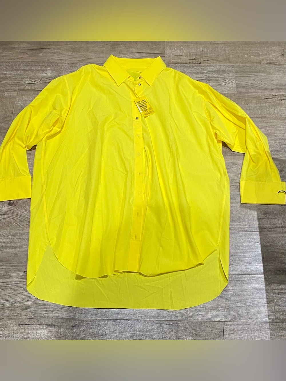 Marques Almeida Bright Yellow Button-Up Shirt